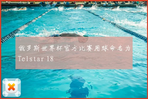 俄罗斯世界杯官方比赛用球命名为Telstar 18